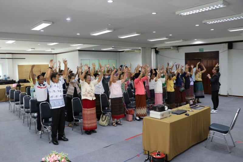 โครงการส่งเสริมสุขภาพผู้สูงวัยใส่ใจคุณภาพชีวิตเชิงปฏิบัติการ สัปดาห์ที่ 1