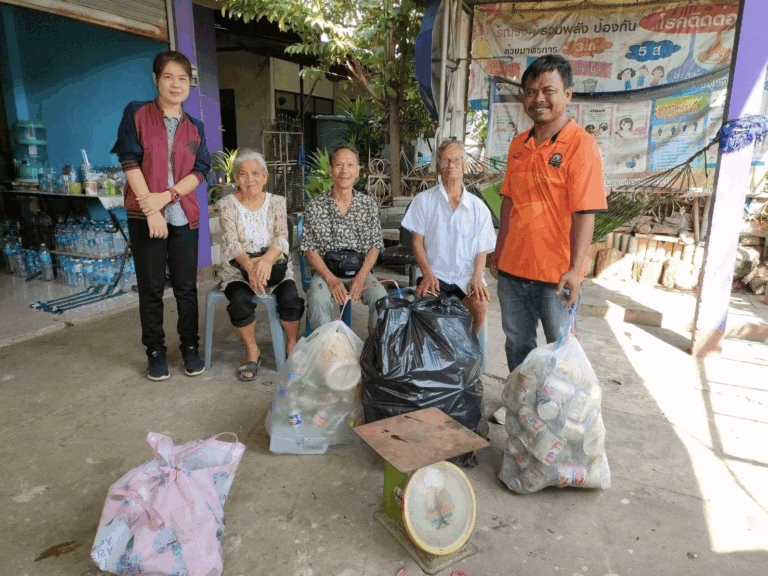 กิจกรรมตลาดนัดขยะรีไซเคิล ภายใต้โครงการธนาคารขยะประจำปีงบประมาณ พ.ศ.2568